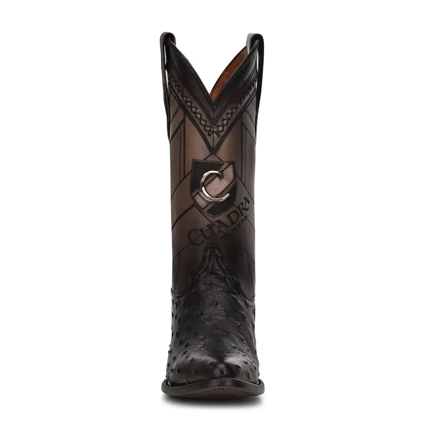 Men’s Ostrich Full Quill Boots with Classic Round Toe for Unmatched Elegance - Men Cuadra Boot CU554 - El Rodeo Western Boutique