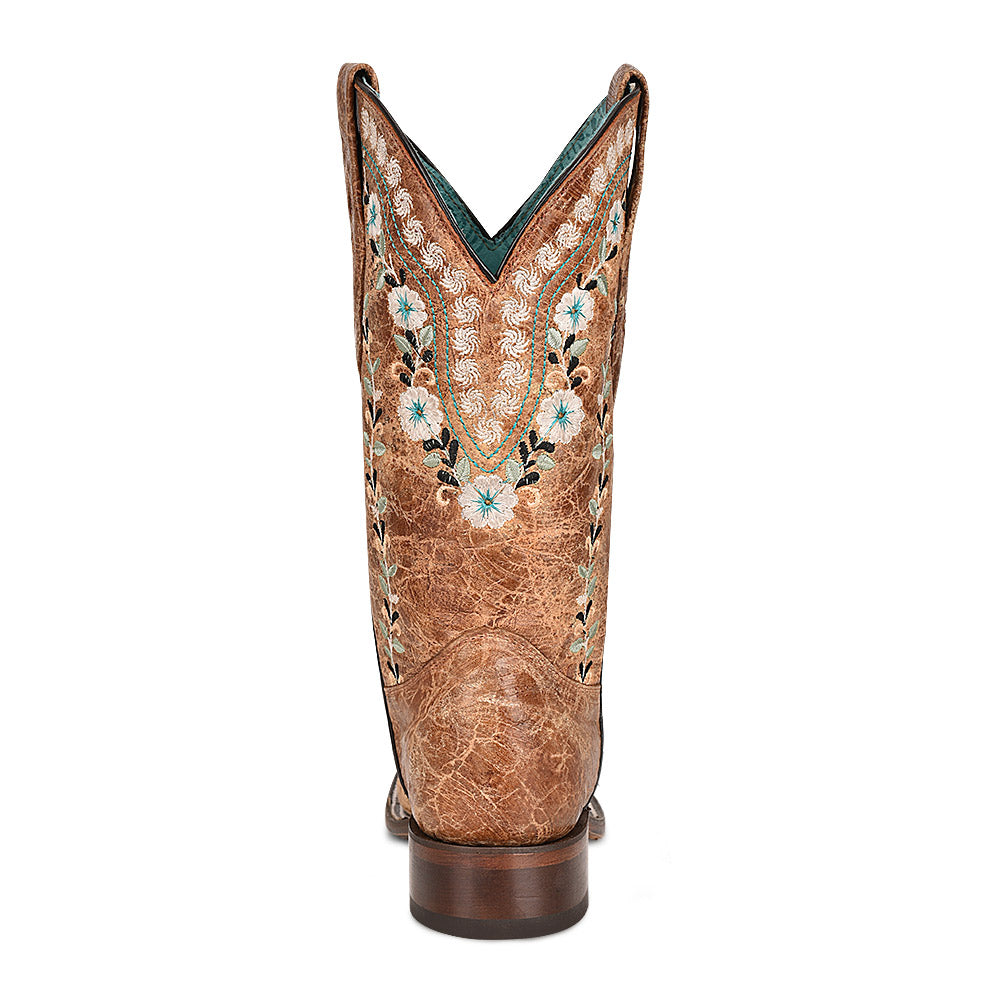 Cowhide Boots, Square Toe - Women Corral Boots A4398