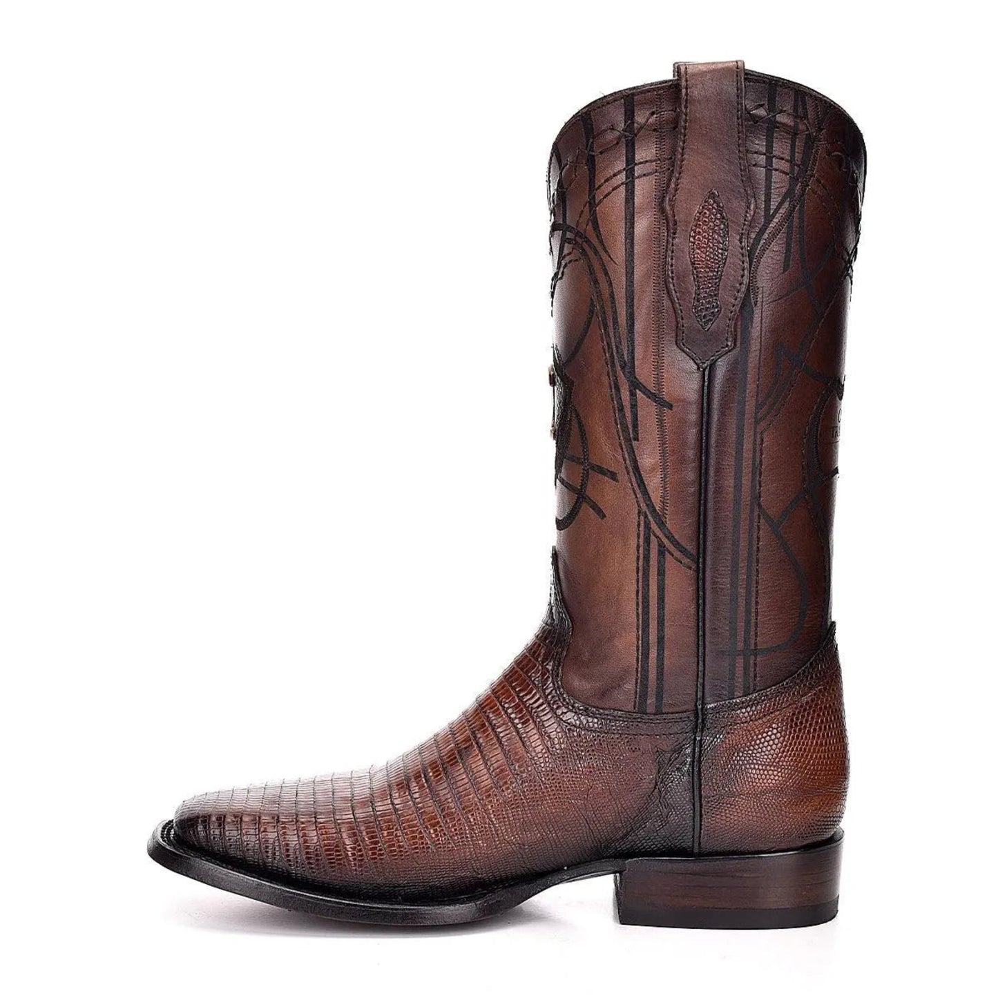 Lizard Square Toe Boots - Men Cuadra Boot CU383 - El Rodeo Western Boutique