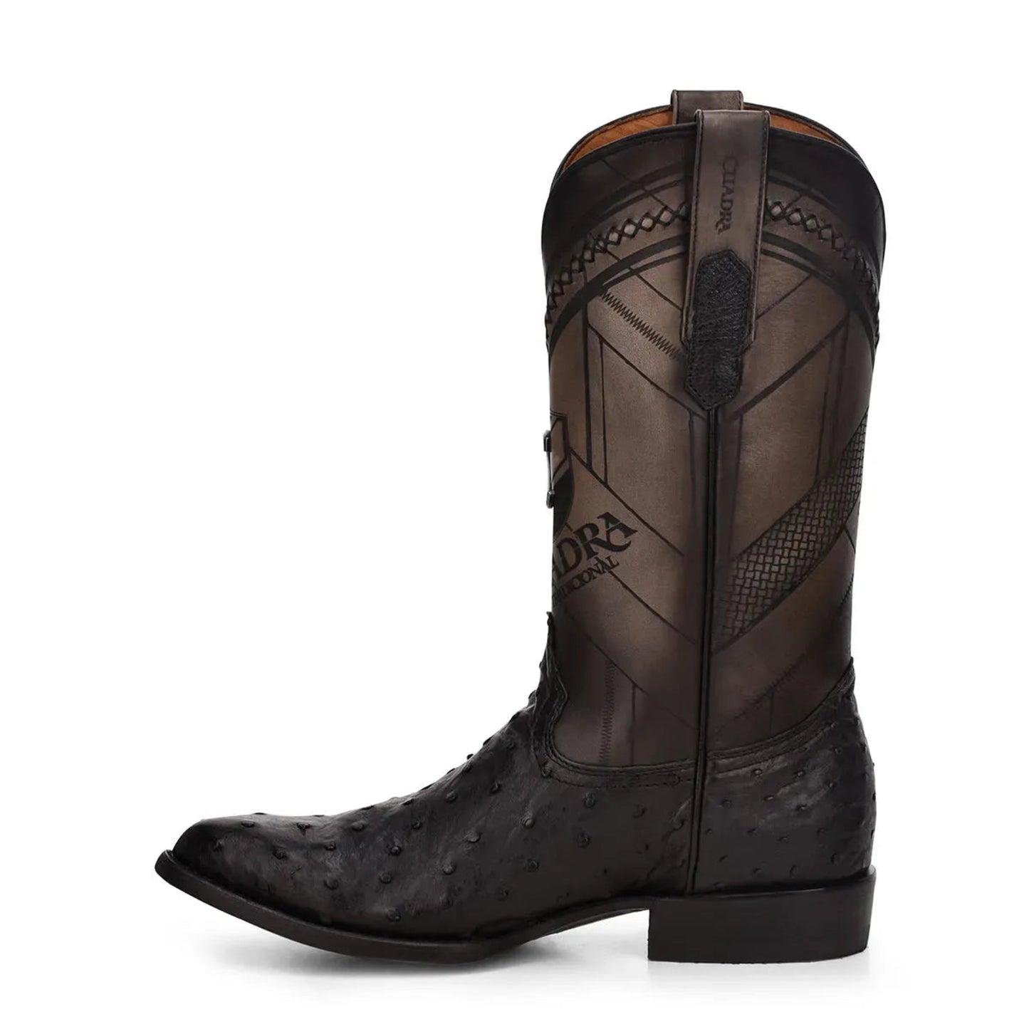 Men’s Ostrich Full Quill Boots with Classic Round Toe for Unmatched Elegance - Men Cuadra Boot CU554 - El Rodeo Western Boutique