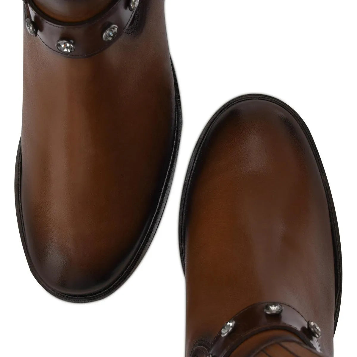 Western Style Ankle Boots for Women with Low Heel and Round Toe - Franco Cuadra FC762 - El Rodeo Western Boutique