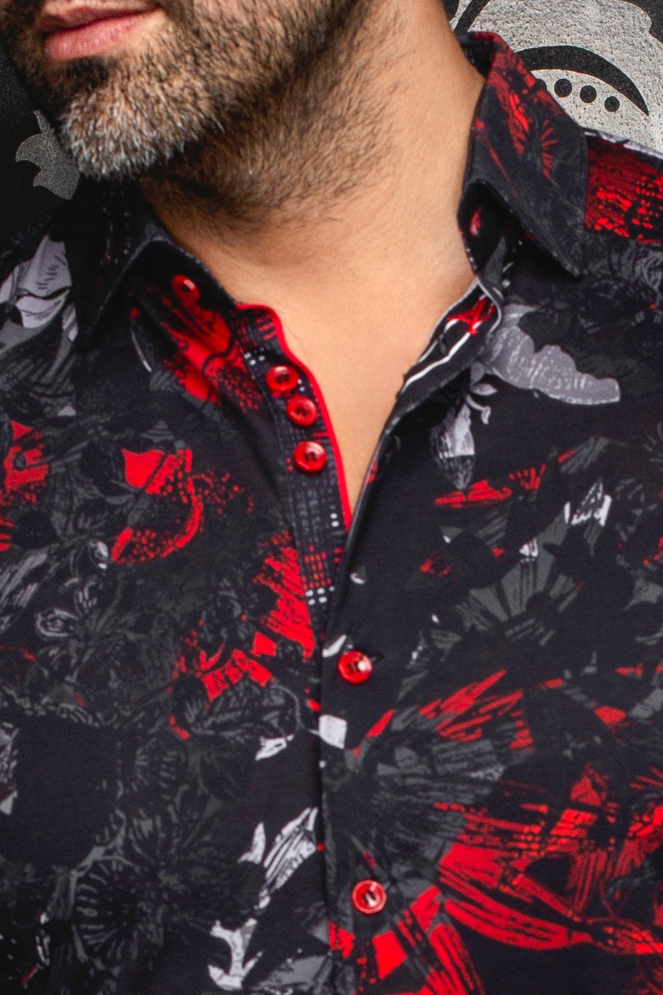 Men Au Noir Knit Shirt Lannister Black