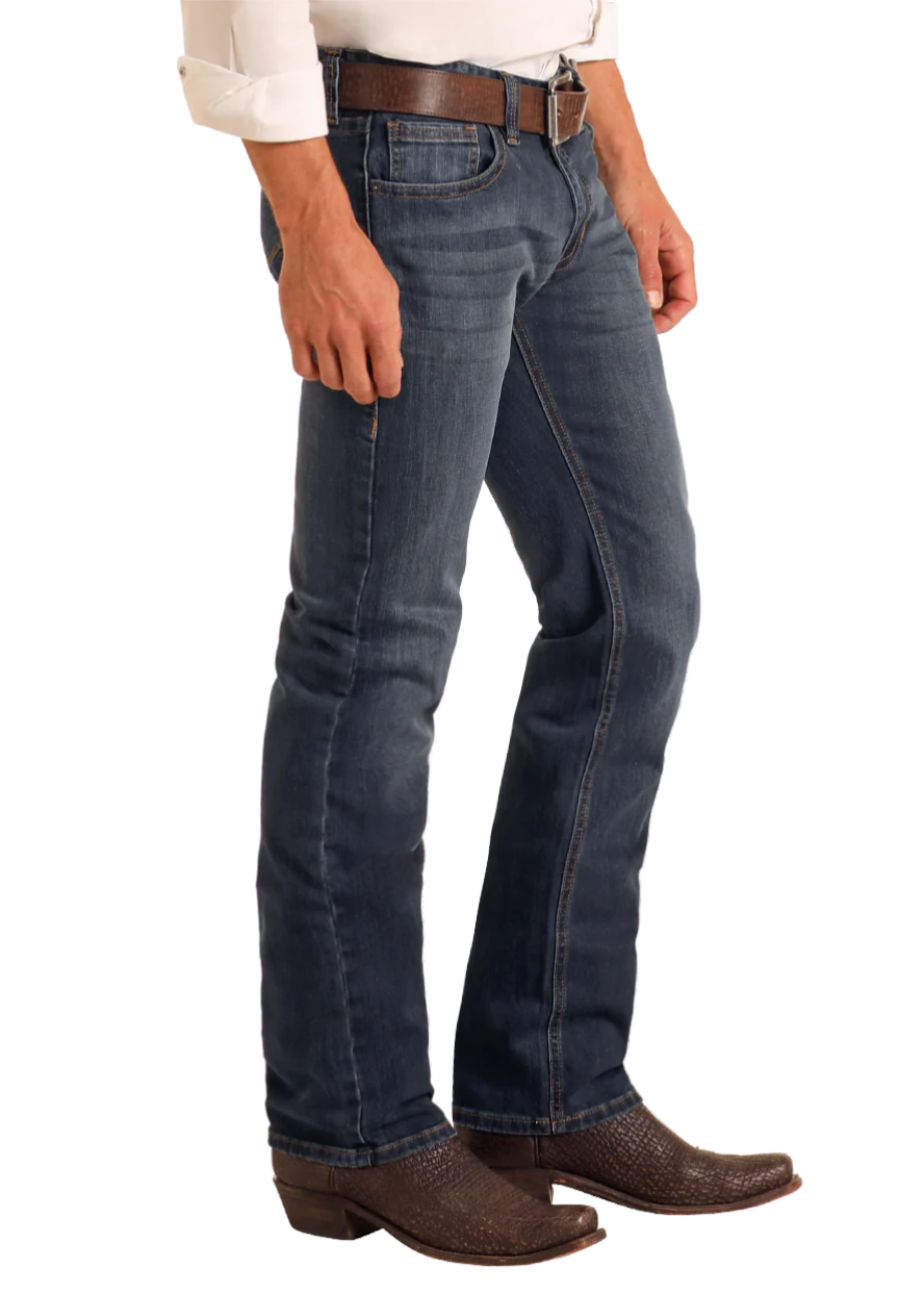 Men Rock&Roll Revolver Straight Indigo Jean M1R6205