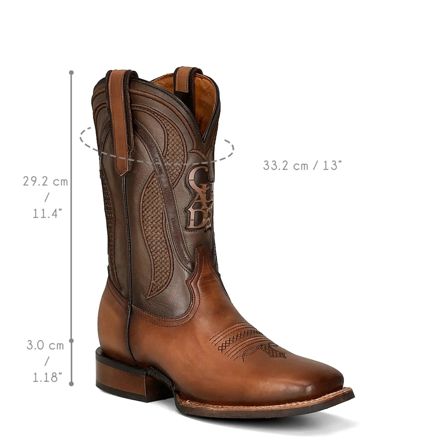 Men’s Western Brown Cowboy Boots – Durable Bovine Leather, Easy Slip On - Men Cuadra Boot CU656 - El Rodeo Western Boutique