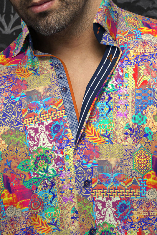 Men Au Noir Woven Shirt Mogador