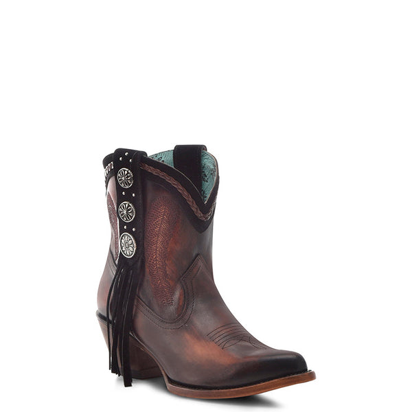 Women Corral Cowhide Ankle Boot N0005
