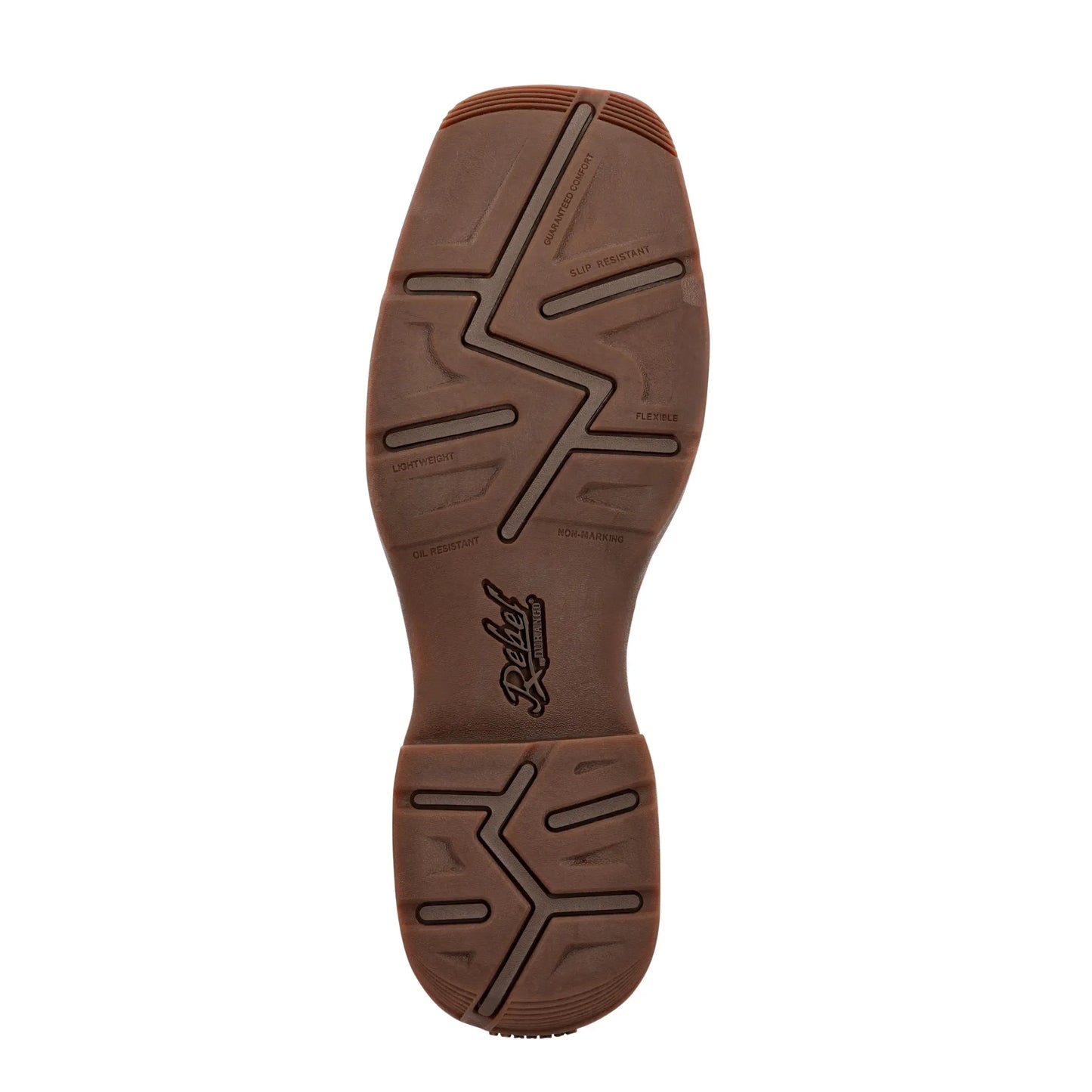 Brown Leather Cowboy Boots – Wide Square Toe, Pull-On, Mid-Calf - Men Durango Boot DB4442 - El Rodeo Western Boutique