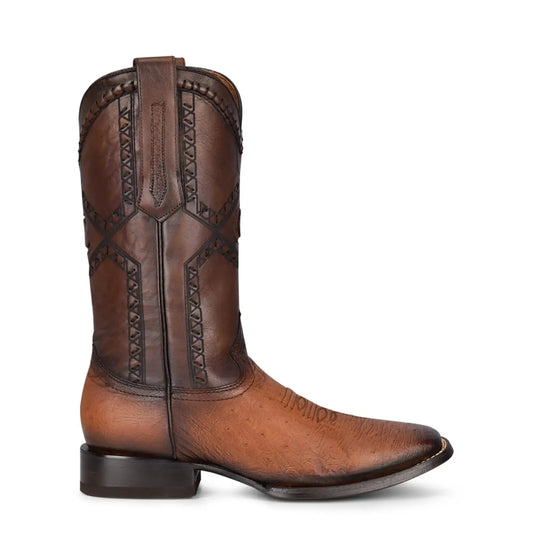 Ostrich Boots for Men: Brown Exotic Leather Cowboy Fashion - Men Cuadra Boot CU462 - El Rodeo Western Boutique