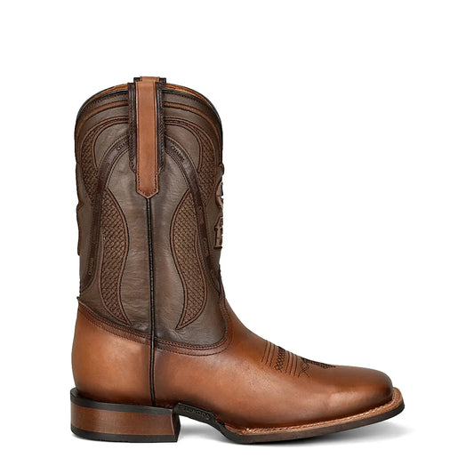 Men’s Western Brown Cowboy Boots – Durable Bovine Leather, Easy Slip On - Men Cuadra Boot CU656 - El Rodeo Western Boutique