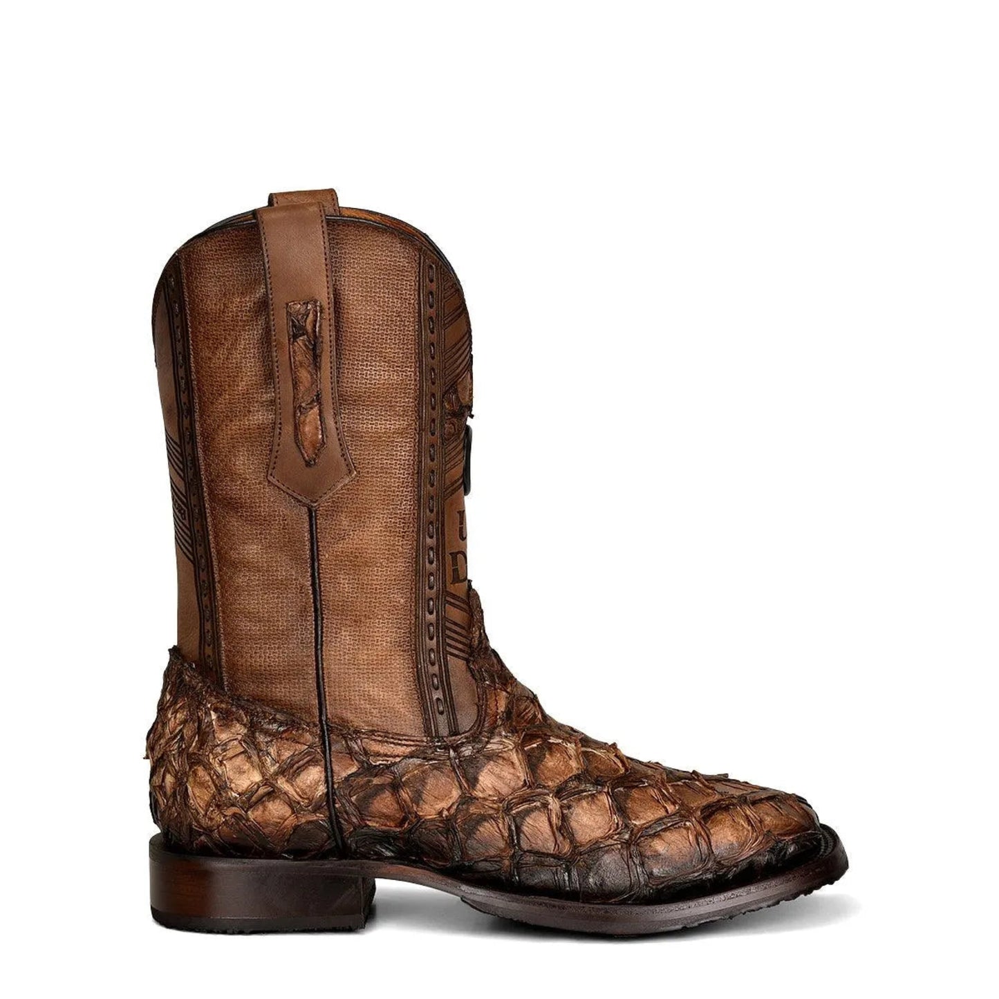 Brown Pirarucu Boots - Men Cuadra Boot CU658 - El Rodeo Western Boutique