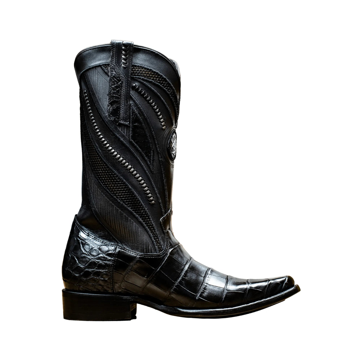 Imperio Cuadra Black Alligator Boots - Men Cuadra Boot CU734 - El Rodeo Western Boutique