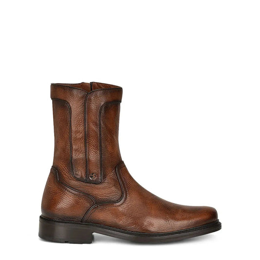 Men's Hand-Painted Almond Deer Leather Boots - Style Meets Comfort in Every Step - Men Cuadra Boot FC661 - El Rodeo Western Boutique
