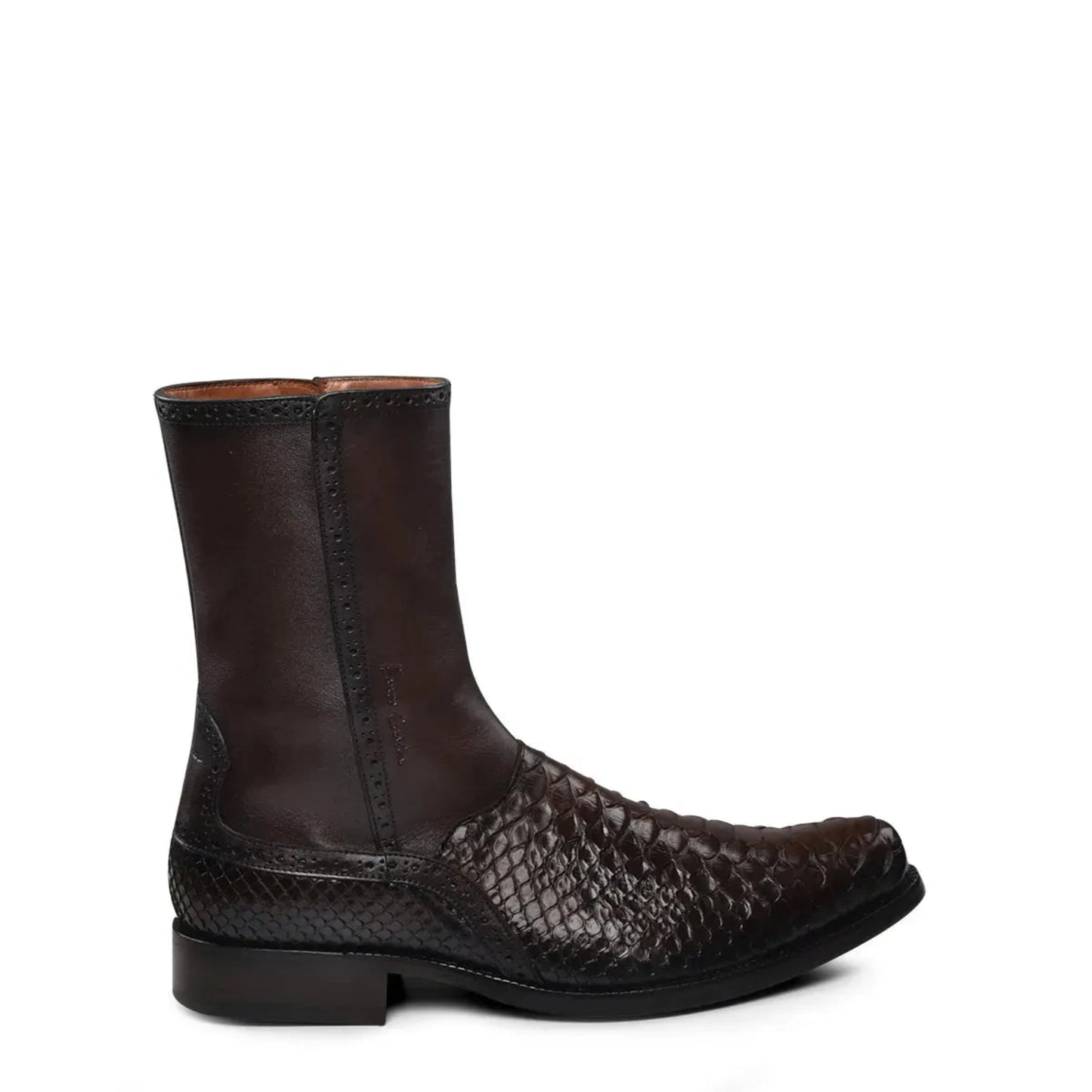 Genuine Python and Bovine Leather Men’s Boots: Timeless Style Meets Everyday Comfort - Men Franco Cuadra Boot FC818 - El Rodeo Western Boutique
