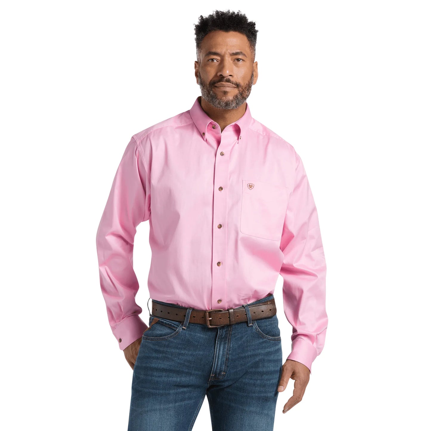 Men Ariat Shirt 10016692 - Solid Twill Classic Fit Shirt - El Rodeo Western Boutique