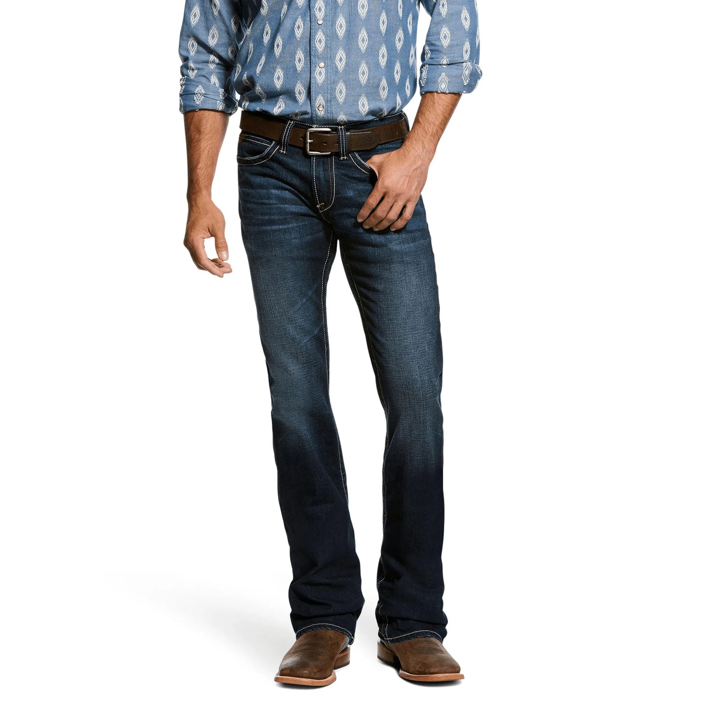 Men Ariat Jeans 10026681 - M7 Series Rocker Slim Fit Straight Leg Jeans - El Rodeo Western Boutique