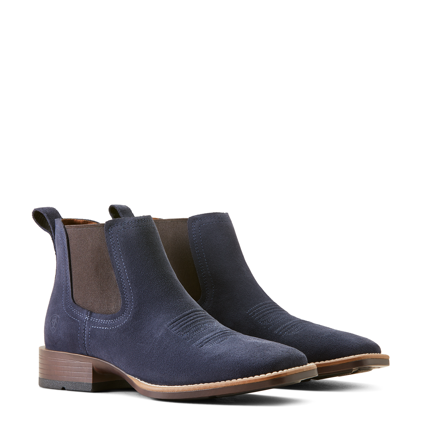 Suede Cowhide Boots, Square Toe - Men Ariat Ankle Boot 10051921