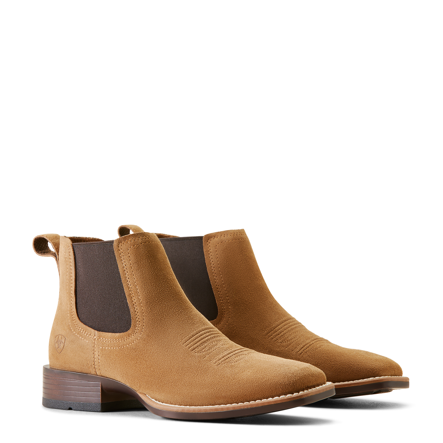Suede Cowhide Boots, Square Toe - Men Ariat Ankle Boot 10051922