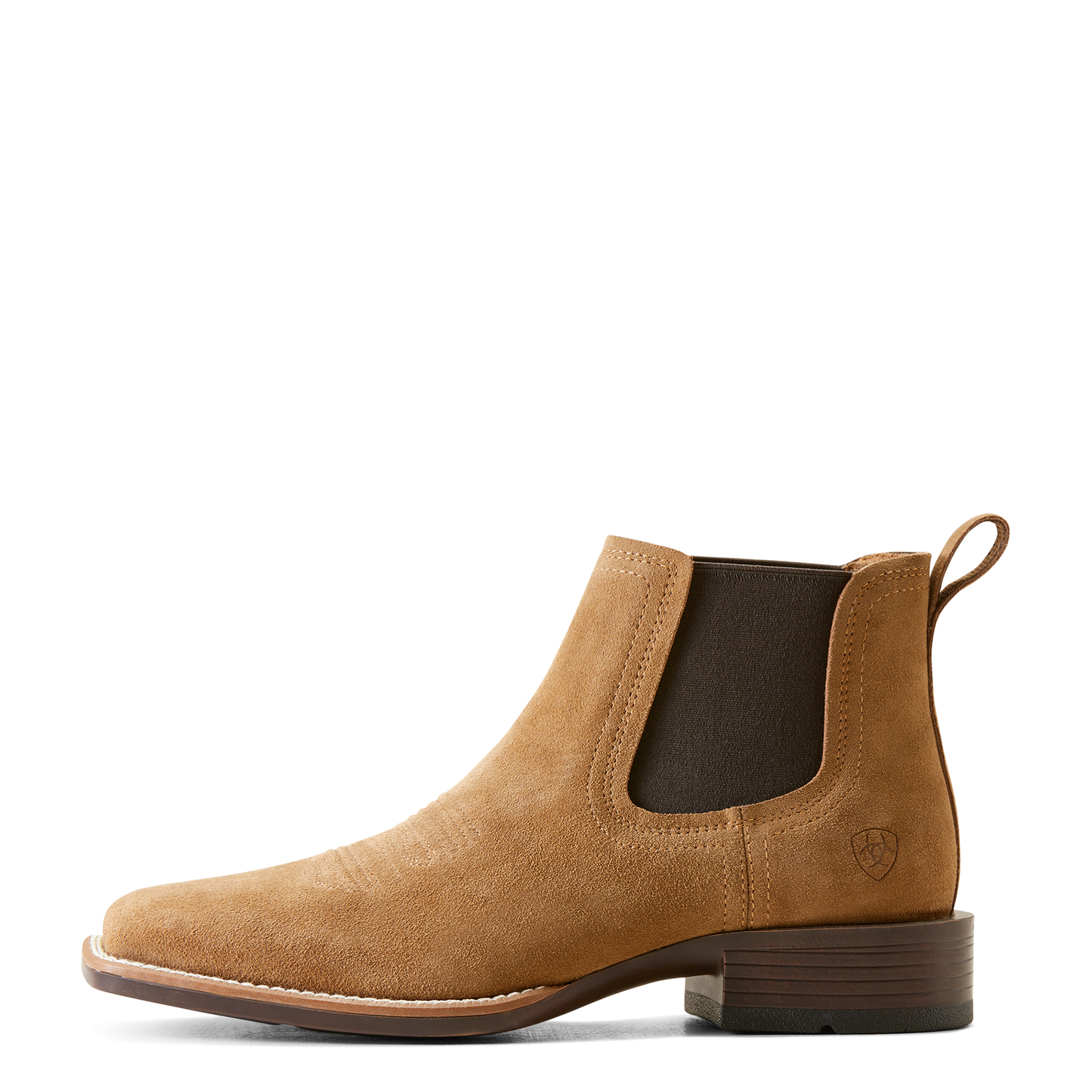 Suede Cowhide Boots, Square Toe - Men Ariat Ankle Boot 10051922