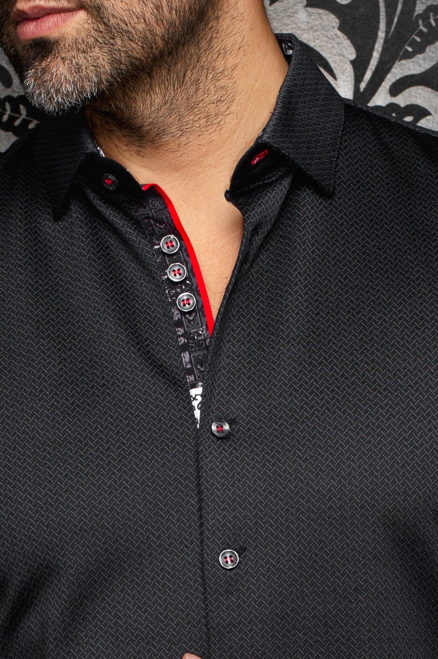 Men Au Noir Knit Shirt Sandstorm Black