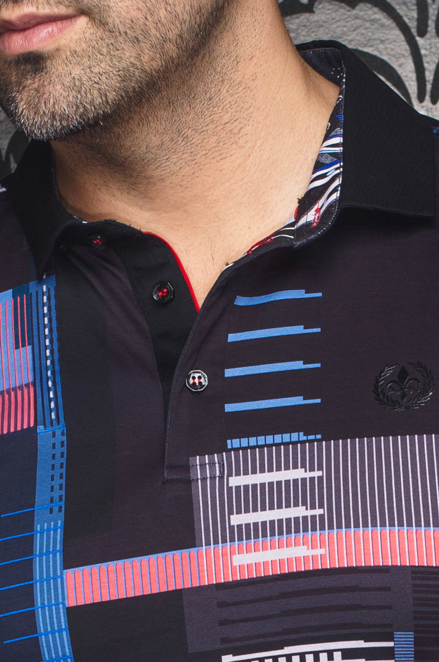 Men Au Noir Polo Sanremo Black