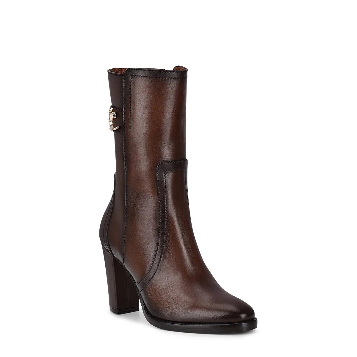 Leather Mid Calf Boots for Women Dark Brown - Cuadra Boot FC623 - El Rodeo Western Boutique