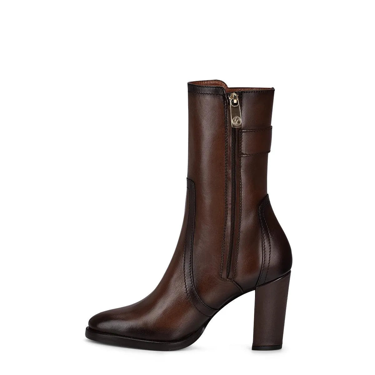 Leather Mid Calf Boots for Women Dark Brown - Cuadra Boot FC623 - El Rodeo Western Boutique