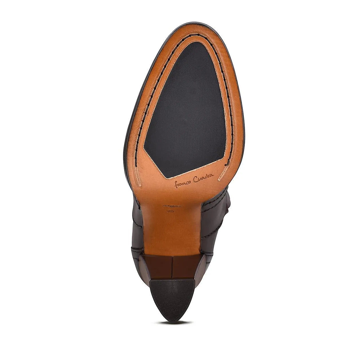 Leather Mid Calf Boots for Women Dark Brown - Cuadra Boot FC623 - El Rodeo Western Boutique