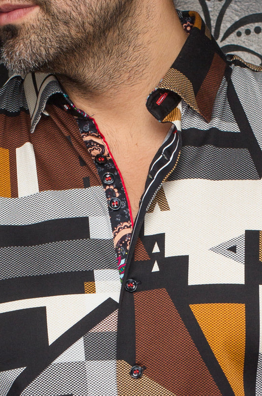 Men Au Noir Woven Shirt Waverly Black