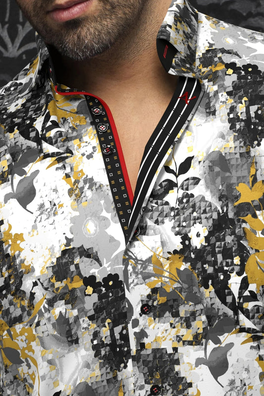 Men Au Noir Woven Shirt Ace Black / Gold