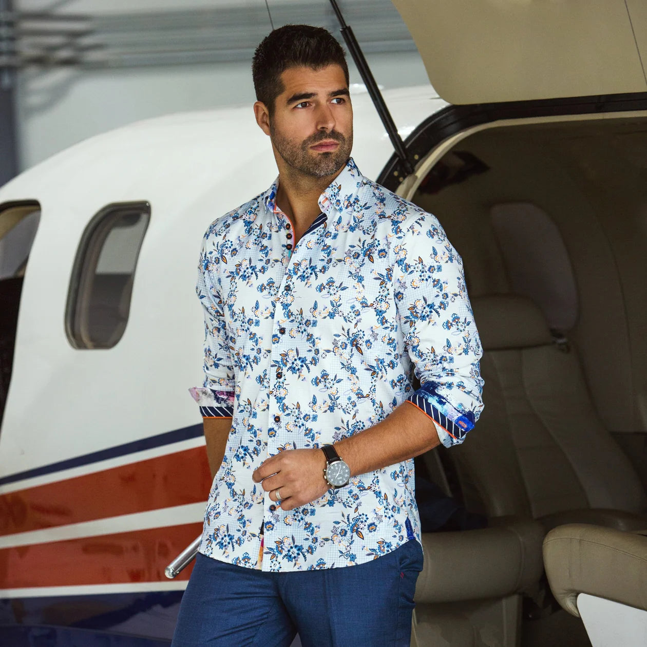 Men Au Noir Shirt Linero Light Blue