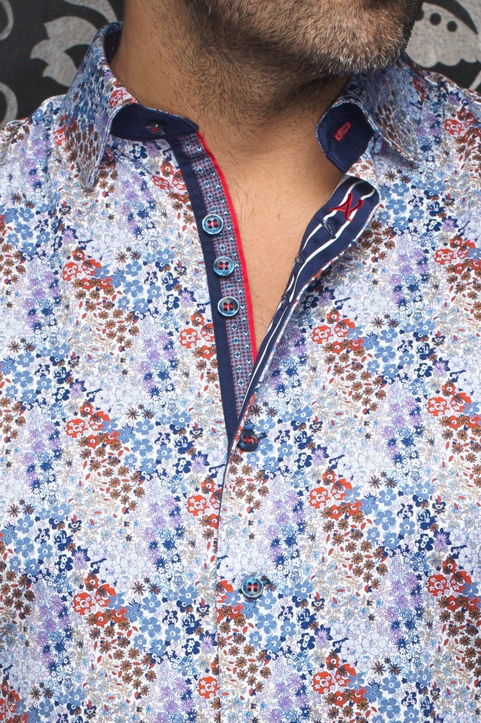 Men Au Noir Shirt Morris Lavender