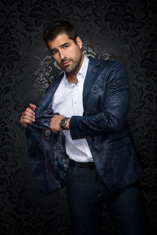 Men Au Noir Blazer Travolta Navy