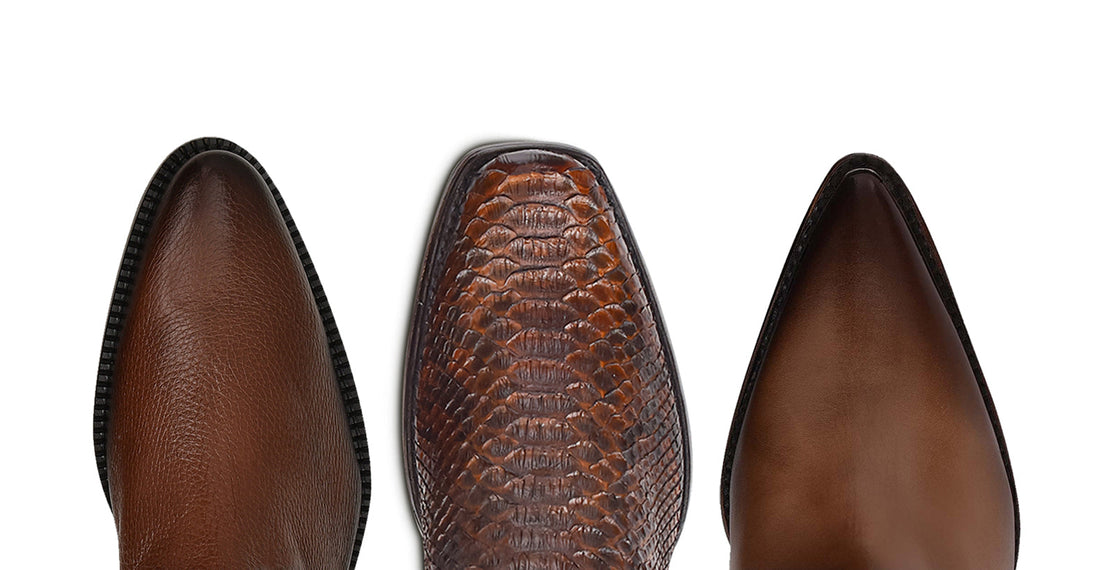 Western Toe Guide: Shape Your Cowboy Boot Style With Round, Square, or Pointed Toes