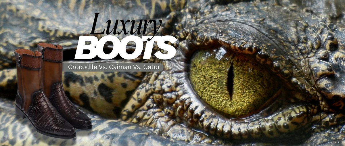 #68 Chameleon Design Boot with Crocodile and Butter ?Custom Gator with Oil-Tanned Tops?Let main image 2