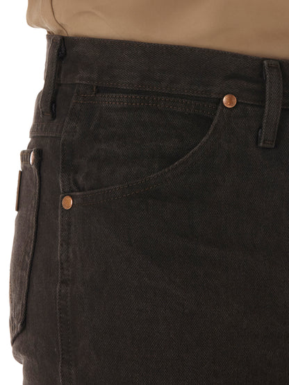 Men Wrangler Slim Black Chocolate Jean 0936KCL