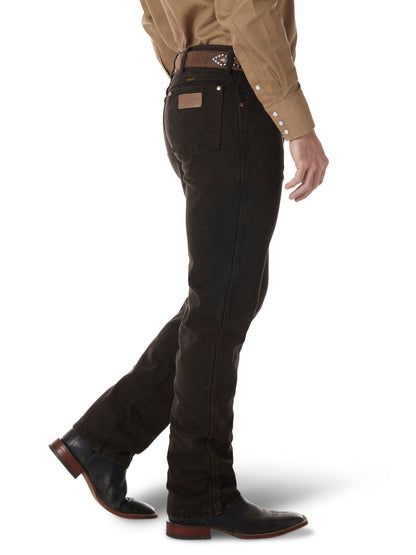 Men Wrangler Slim Black Chocolate Jean 0936KCL