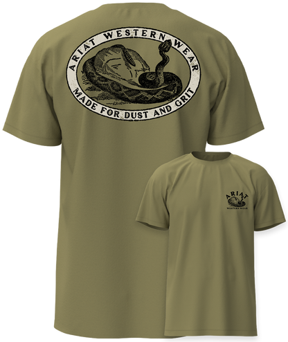 Men Ariat T-Shirt Rattle Warning 10065894