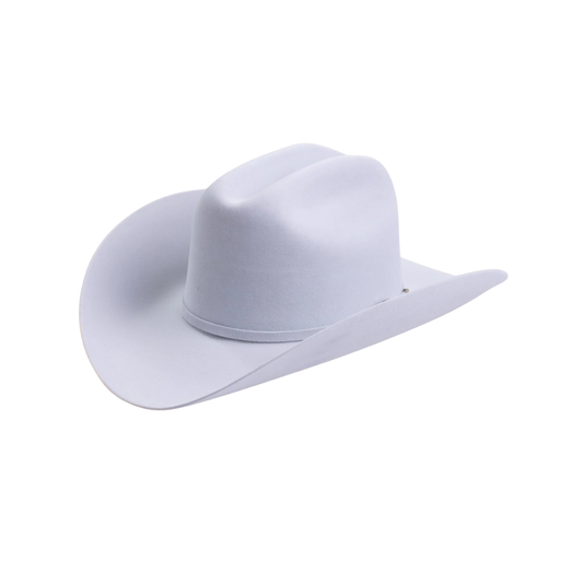 100X Independencia Platinum Larry Mahans Fur Felt Hat