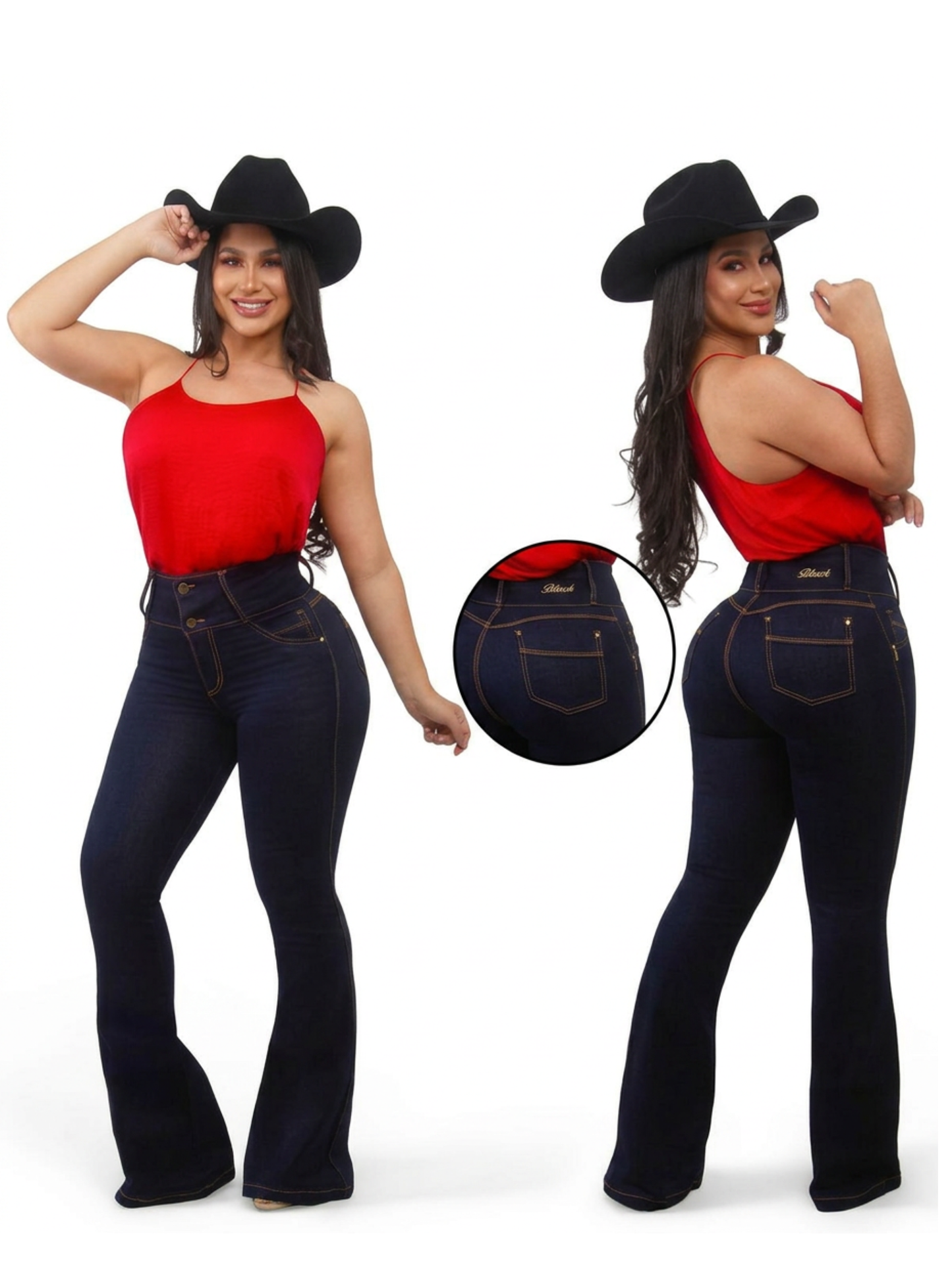 Women Black Jean BW-7313 B.A