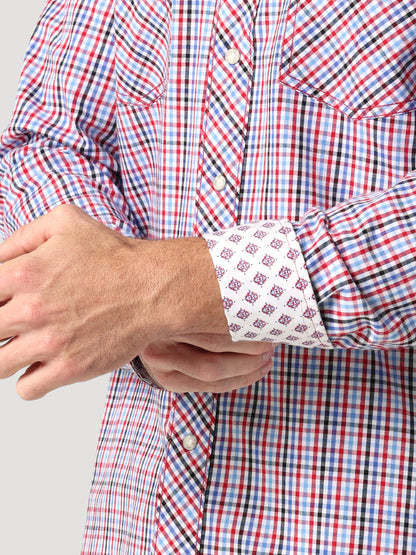 Men Wrangler Shirt 20X Red/Wht/Bl 112318899