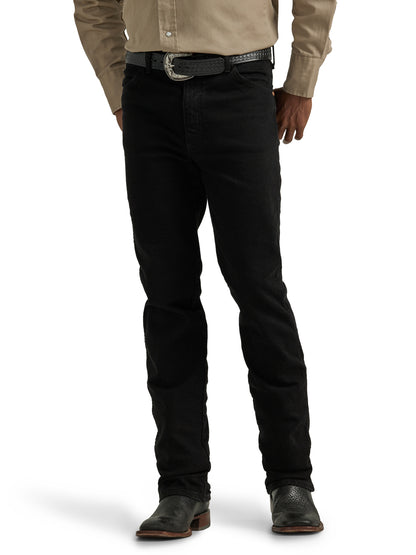 Men Wrangler Slim Black Jean 112336343