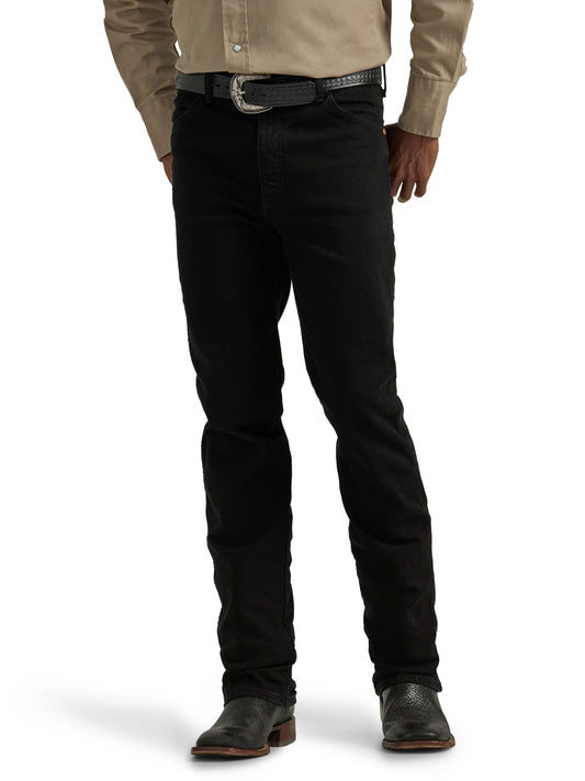 Men Wrangler Slim Black Jean 112336343