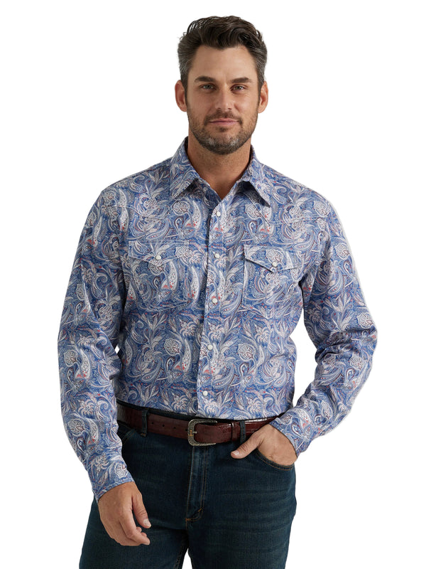 Men Wrangler Shirt 20x Paisley 112346039