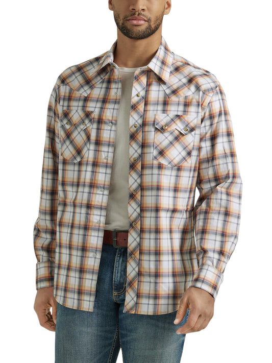 Men Wrangler Shirt Retro Tan 112346238