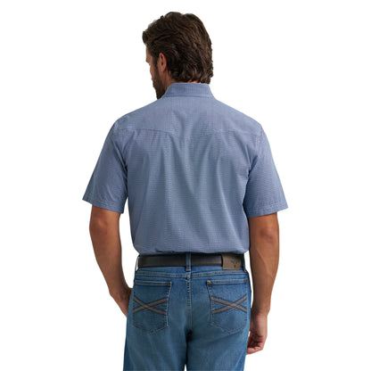 Men Wrangler Shirt (SS) Competition Blue 112378712