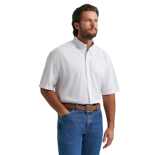 Men Wrangler George Strait Shirt Pink 112379023