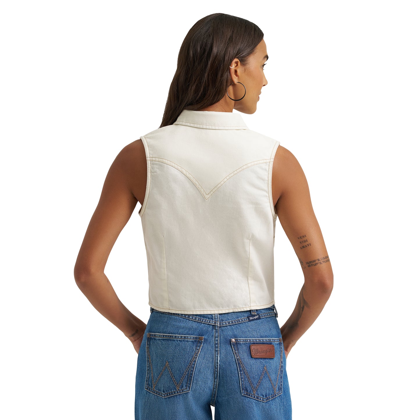 Women Wrangler SleeveLess Shirt 112379493