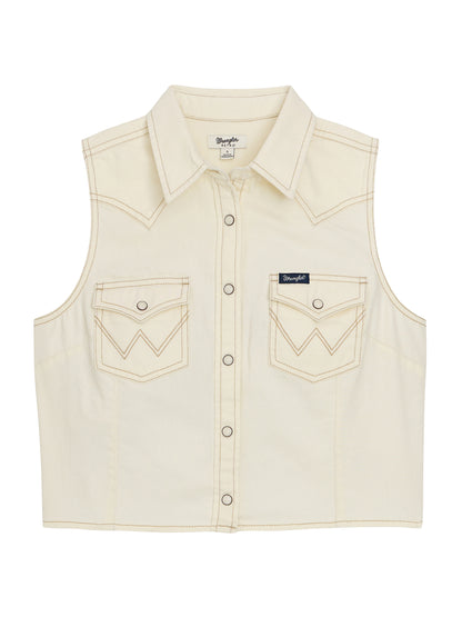 Women Wrangler SleeveLess Shirt 112379493