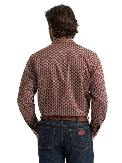 Men Wrangler Retro Prem LS Snip Shirt 112384766