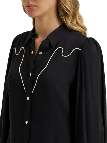 Women Wrangler LS Snap Blouse 112385449